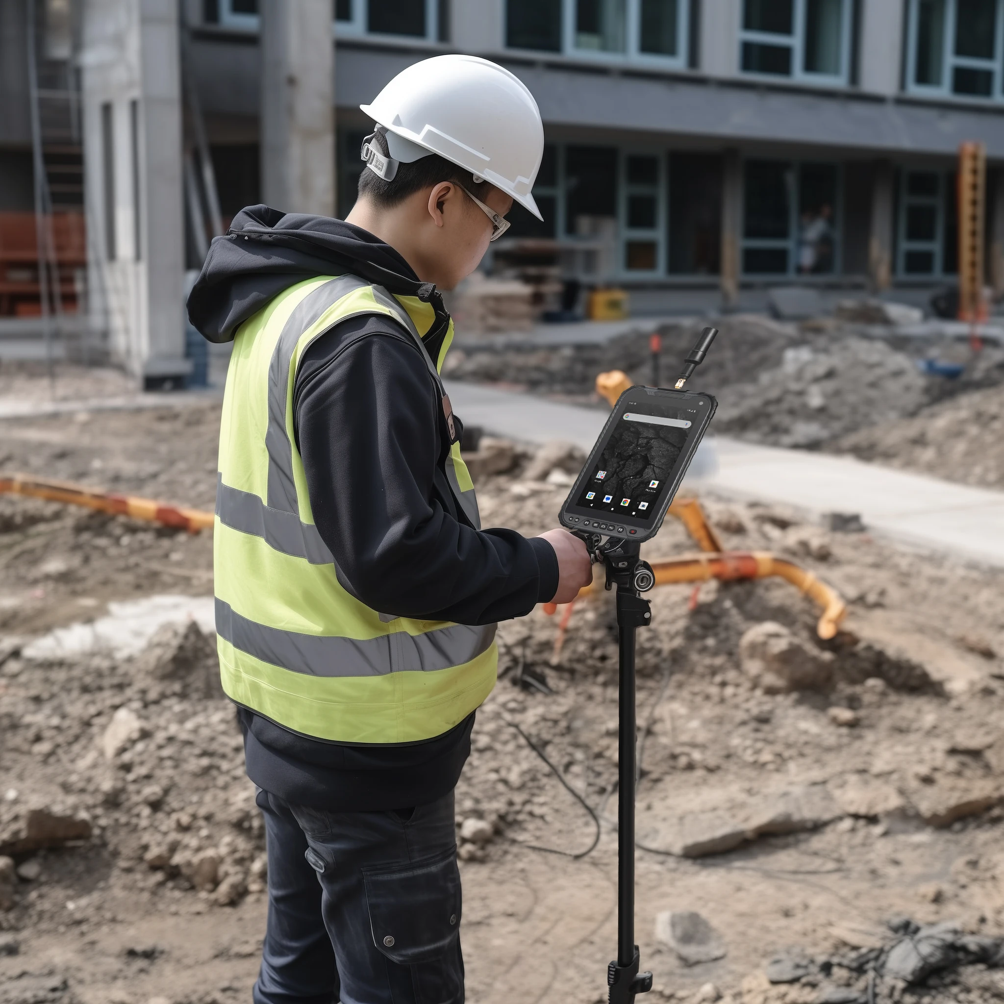 2025 RDC80 8 Zoll langlebiges IP67 Präzise Positionierung Android 13 GIS Datensammler-Tablet RTK