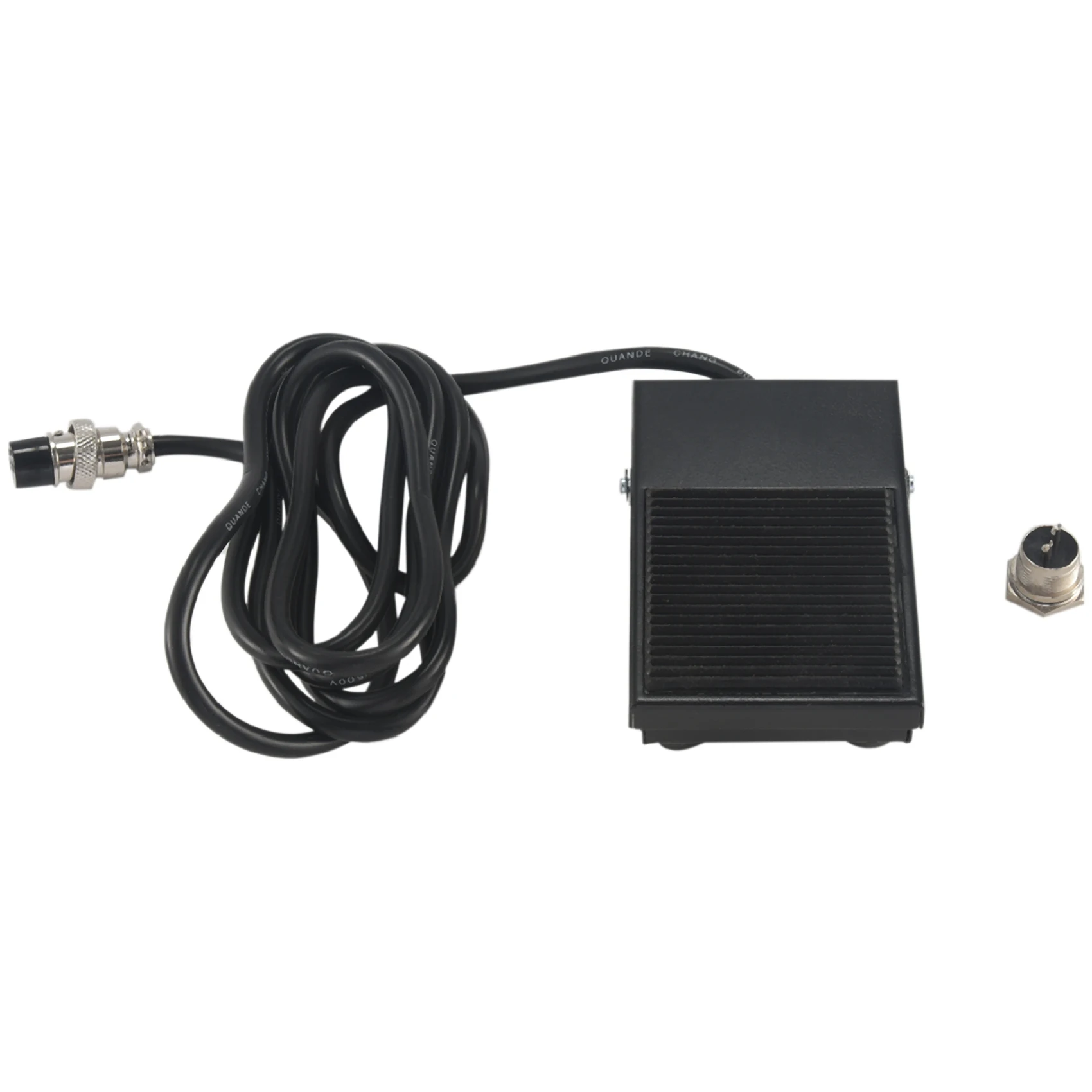 A67P-Hand Metal Foot Pedal Switch 1.8 Meters Cable 2 Pins Connector Spot Welding Tig Torch