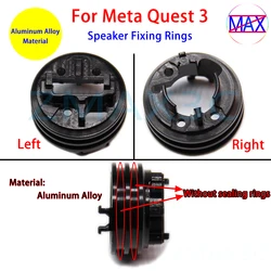For Meta Quest 3 VR Aluminum Alloy Speaker Fixing Rings Replacement For Oculus Quest 3 Charging Port Earphone Jack Fixing Buckle