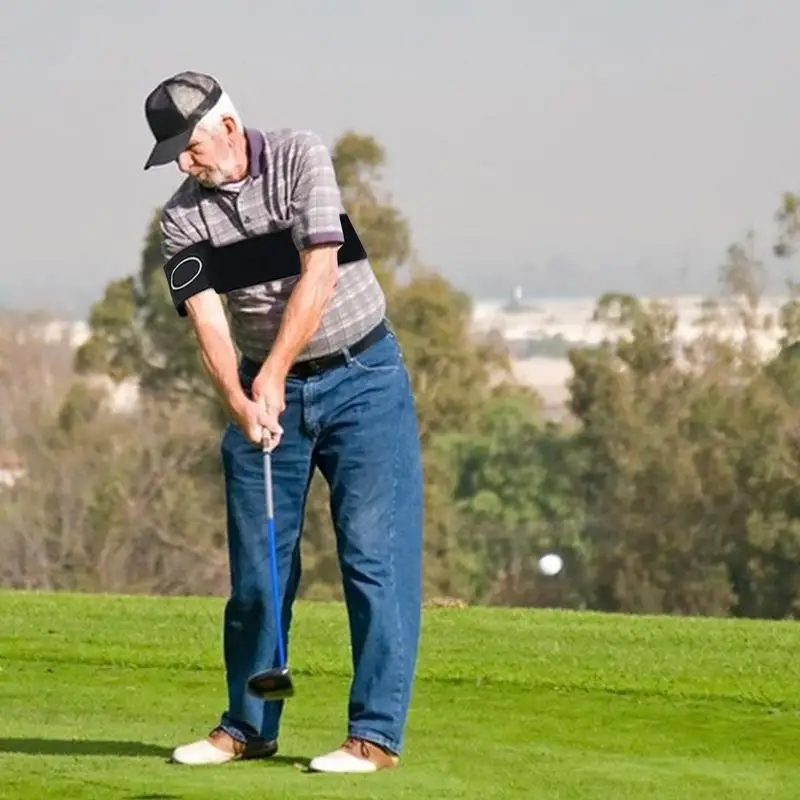 Sabuk latihan Golf koreksi ayunan, sabuk lengan Golf, alat koreksi ayunan untuk Golf, koreksi postur untuk wanita