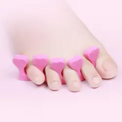 Toe Separator Lightweight Non-Fading Reusable Bulk Nail Art Finger Separators Holding Stretcher Toe Dividers Anti-Scratch