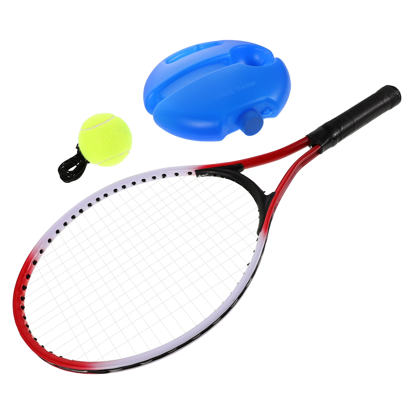 

Tennis Trainer Rebound Equipment for Beginners Children Red Color 1 Base Solo Practice Fun