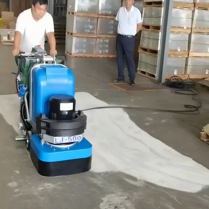 Concrete Grinder with Stepless Speed Regulation Easy to Operate for Garage Floor Renovation and Polishing