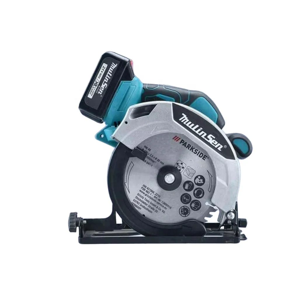 Electric Portable Cordless Circular Saw Machine Electric Saws Bevel Adjustment For Woodworking