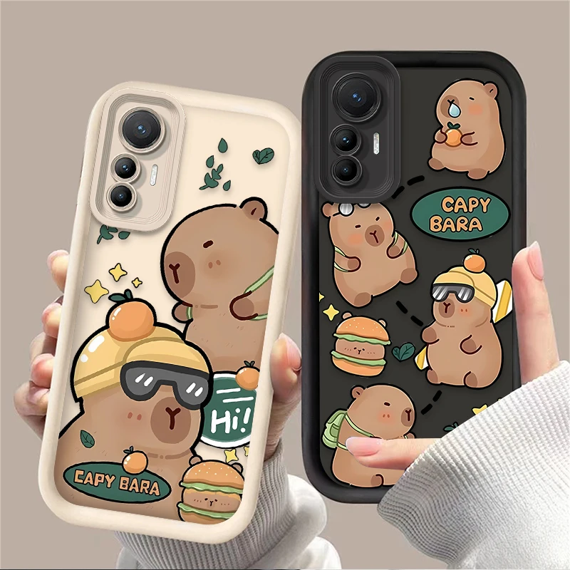 Phone Case for Xiaomi 14T 13T 12T 11T 13 12 11 Lite 5G NE POCO X6 X5 F6 F5 F3 X4 GT X3 NFC M5S C65 M6 Pro 4G Cool Capybara Cover