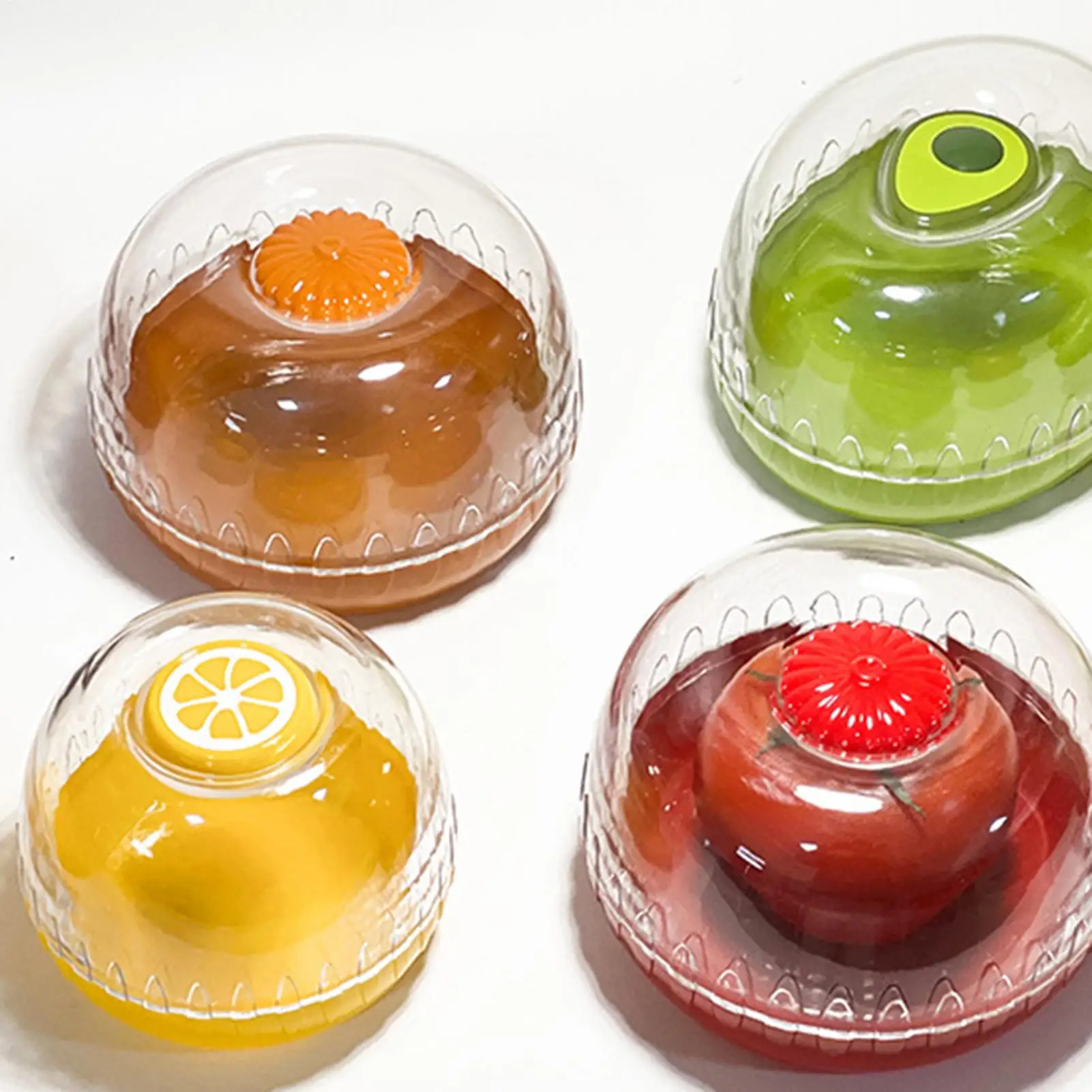 Cuenco de almacenamiento de frutas, contenedores de frutas herméticos para el hogar, contenedor de almacenamiento de tomate portátil, frutero de calidad alimentaria para aguacate y limón