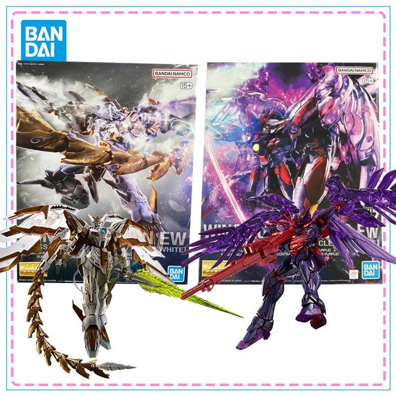 

Bandai MG EPYON EW [CLEAR WHITE] WING GUNDAM ZERO EW[CLEAR PURPLE] Anime Action Figure Genuine Gundam Assembly Model Kit Toys