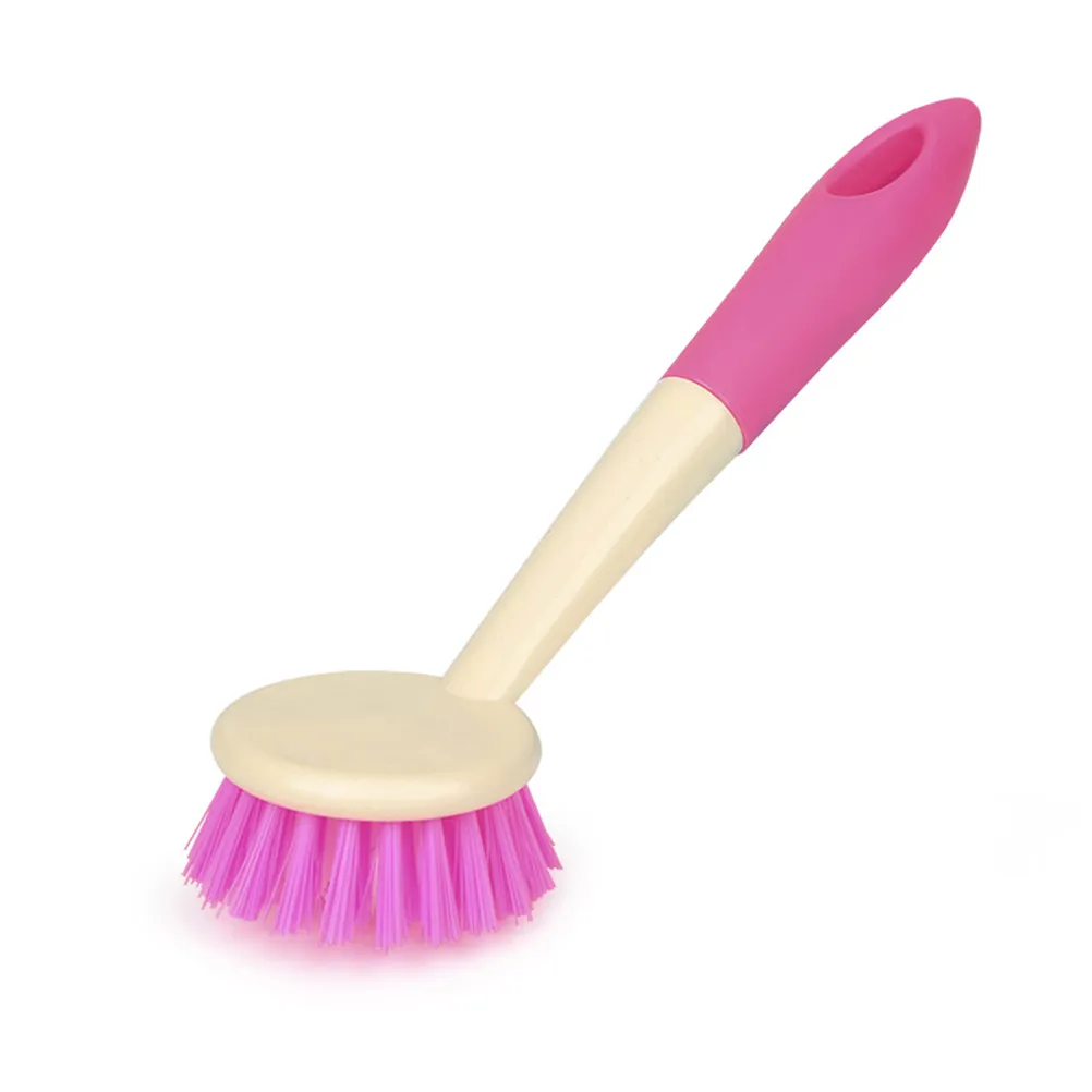 3Pcs Heavy Duty Kitchen Cleaning Brush Set Non Scratch Bowl Cleaning Brush for Glass Pots Cookware Long Handle Multifunction