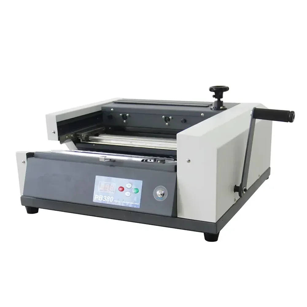 Pb380 A4 Hot Melt Adhesive Bookbinding Machine High Sales Professional Binding Tool for Perfect Binding