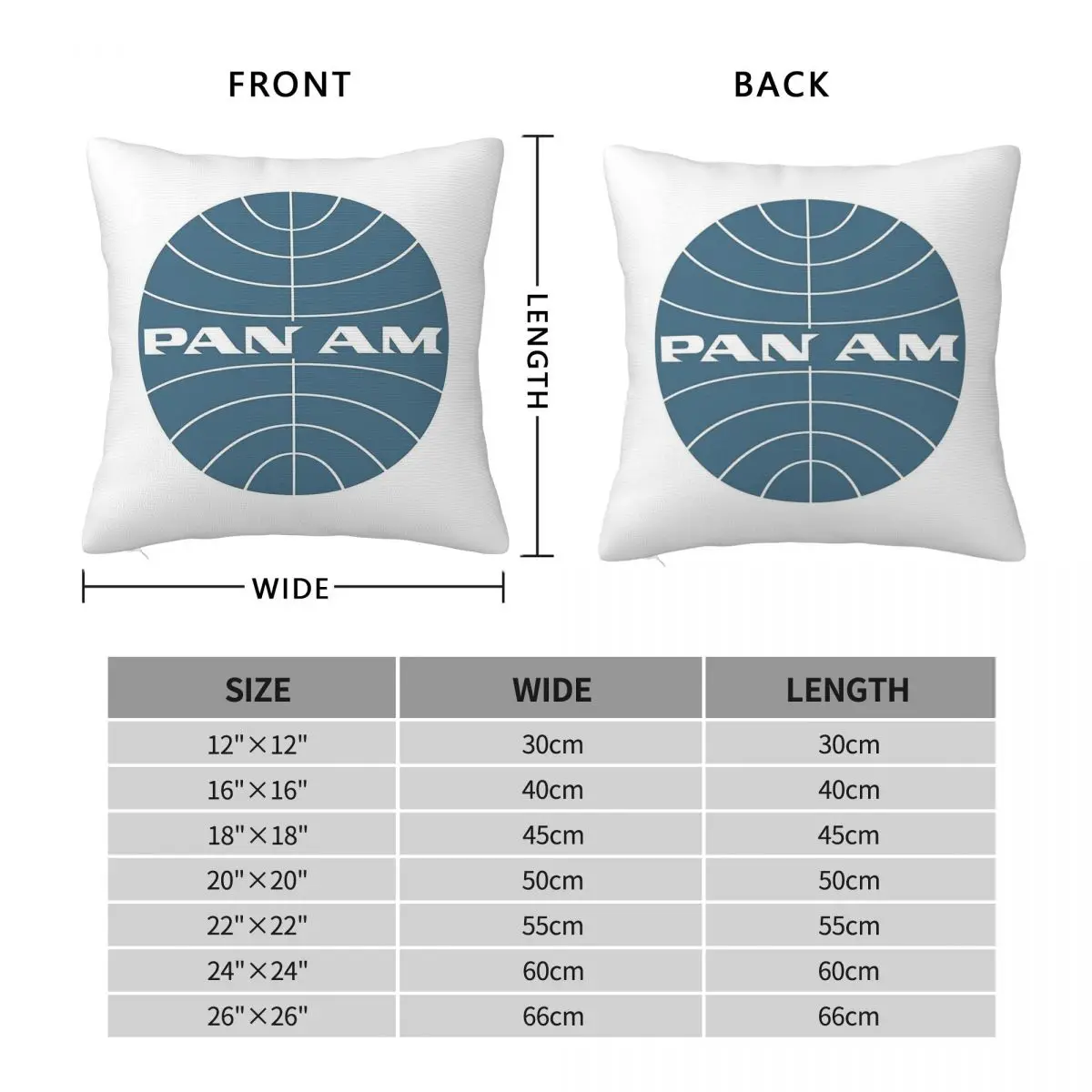 Pan Am Early Globe Thin Pillowcase Polyester Linen Velvet Creative Zip Decorative Sofa Seater Cushion Cover