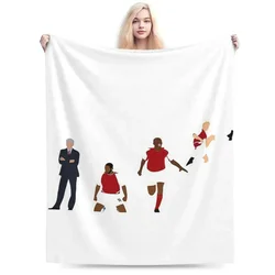 Arsenal Invincibles Minimalist Art Blankets Soft Warm Flannel Throw Blanket Cover for Bed Living room Picnic Travel Home Couch