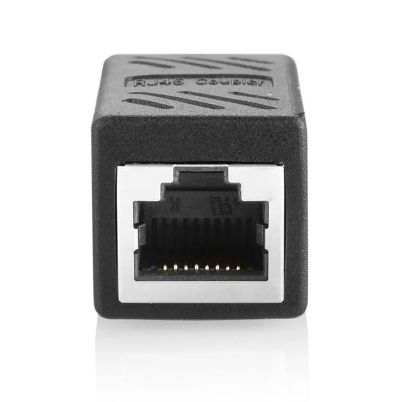 Nowe złącze RJ45 Cat7/6 Adapter Ethernet Interfejs gigabitowy Przedłużacz sieciowy Konwerter do przedłużacza żeńskiego na żeński