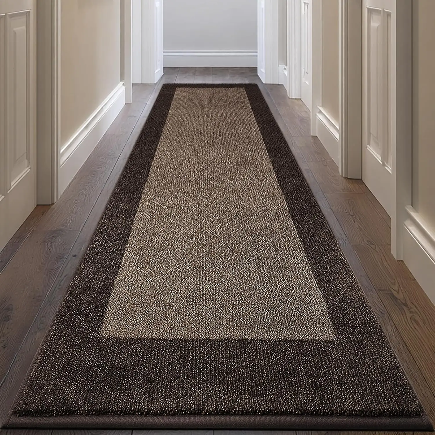 

Machine Washable Kitchen Rug 32x84, Non Slip Absorbent Runner for Bedroom Hallway Bathroom Door