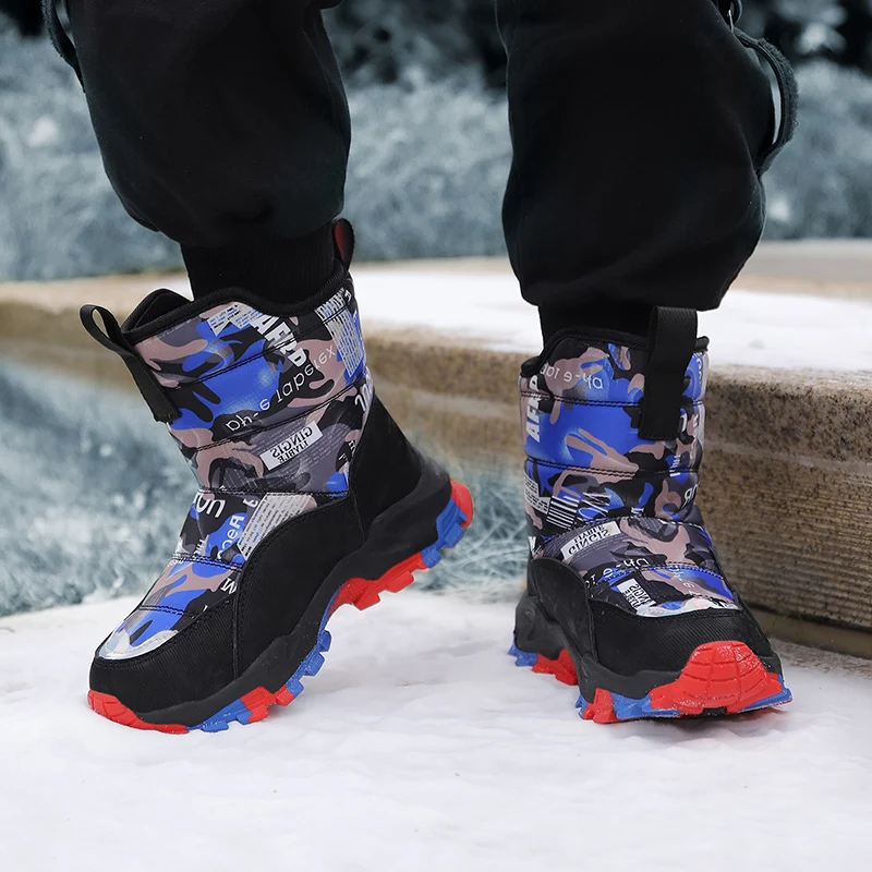 

New Girls Snow Boots Winter Comfortable Thick Warm Kids snow Boots Thick Children Autumn Cute Boys Boots Princess Shoes