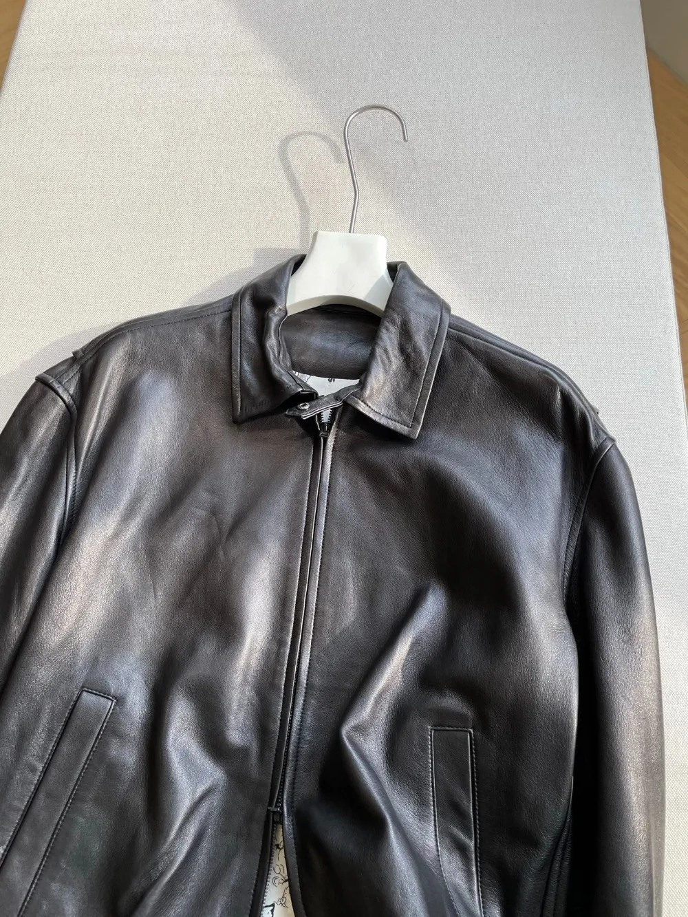 سترة جلدية مستوردة عالية الجودة من جلد الغنم #3