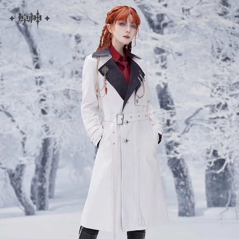 

Официальное пальто Tartaglia Arlecchino Wanderer Pantalone Columbina Executive Officer Genshin Impact Косплей Костюм Подарок на Хэллоуин
