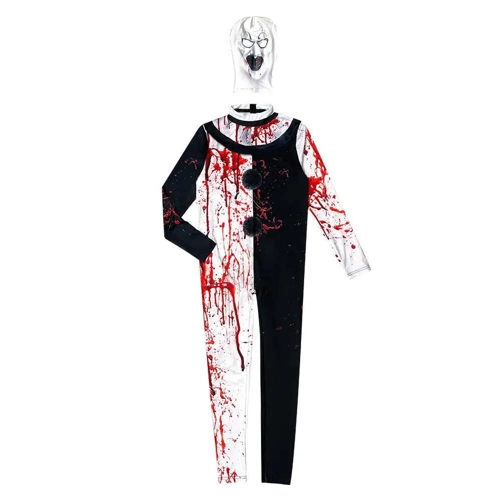 

2024 New Cross-Border Cosplay Performance Costume Clown Costume Bloodstained Stage Performance Women's Men's Traditional Ethn...