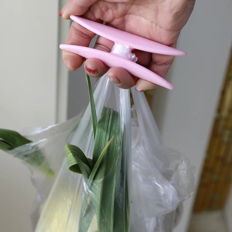 2Pcs Portable Vegetable Picker, Anti Pinch Handheld Device, Shopping Bag Carrier, Plastic Bag Carrier For Carrying Vegetables