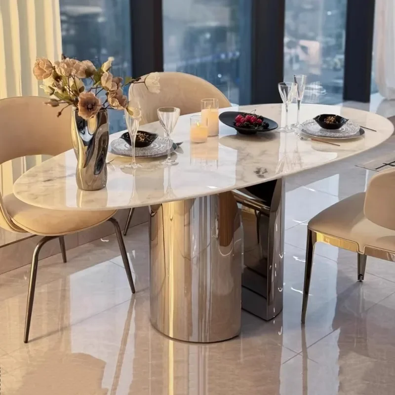 Dining Table Restaurant Marble Side Desk Table Study Luxury Modern Home Furniture