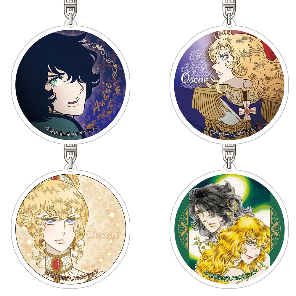 La rosa de Versalles Oscar François de Jarjayes André Grandier oficial HD acrílico llavero bolsa colgante anime productos Fans regalos
