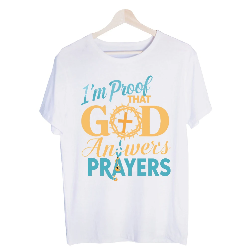 Unisex Religious Typography Graphic Tee, Short Sleeve Crew Neck T-Shirt for Casual Daily Wear and Church Gatherings