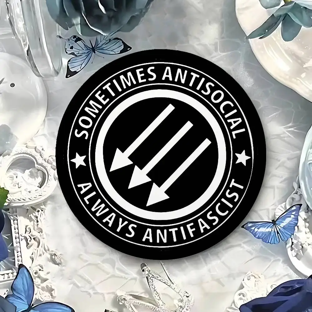 Antifa Anti Fascist Anti Badges Tinplate Soft Button Pin Brooch Metal Badge Custom Jewelry Accessories Hat Bag Lapel
