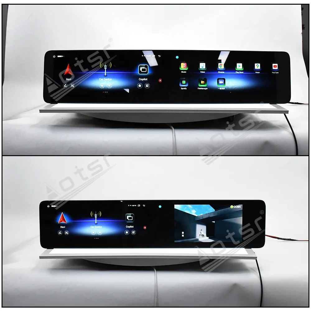 Dual 12.3’’ Android 14 Carplay For Mercedes-Benz A/CLA/GLA 2013-2018 GPS Navigation Car Radio HD Touch Screen Multimedia Auto