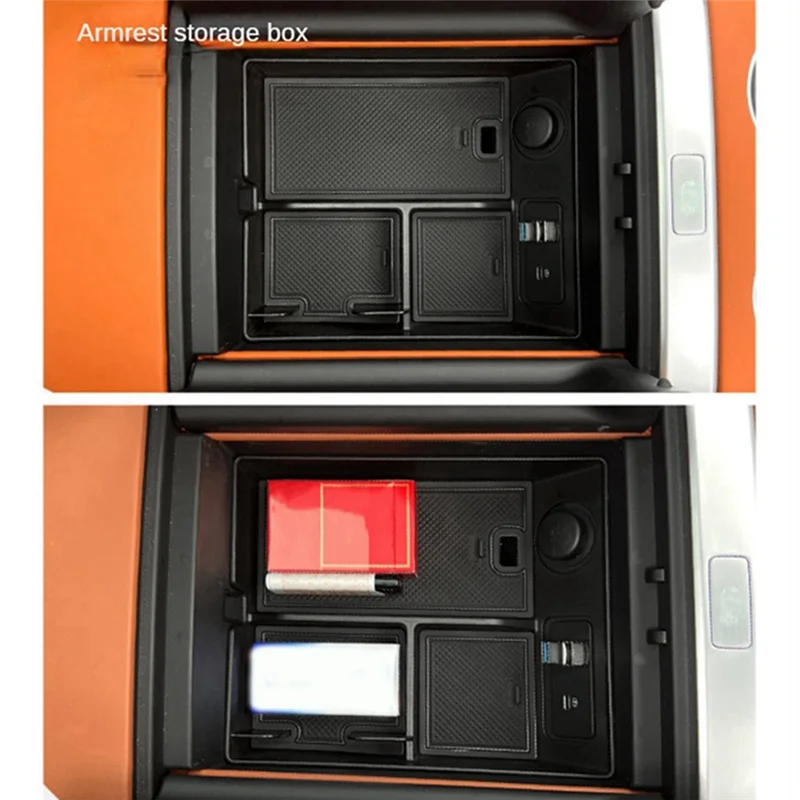 A19F-1 قطعة وحدة التحكم المركزية مسند الذراع صندوق صندوق تخزين منظم البلاستيك لوازم السيارات ل Lixiang L7 L8 L9 2022 2023 #3