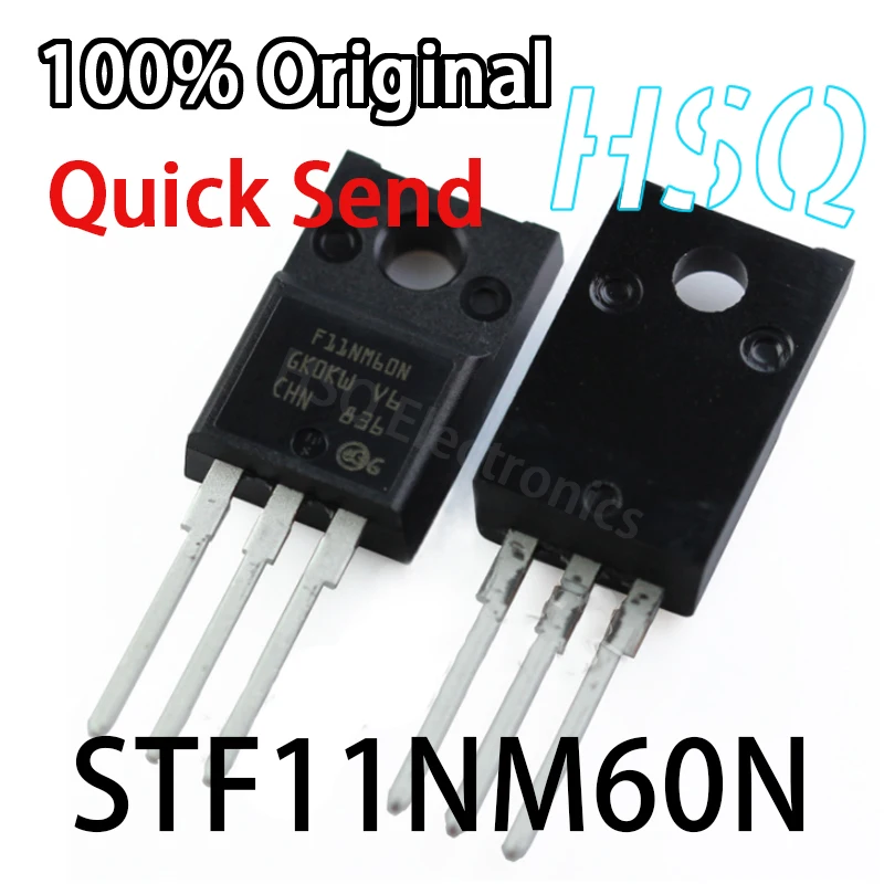 5PCS New Original F11NM60N STF11NM60N TO-220F 10A 650V FET