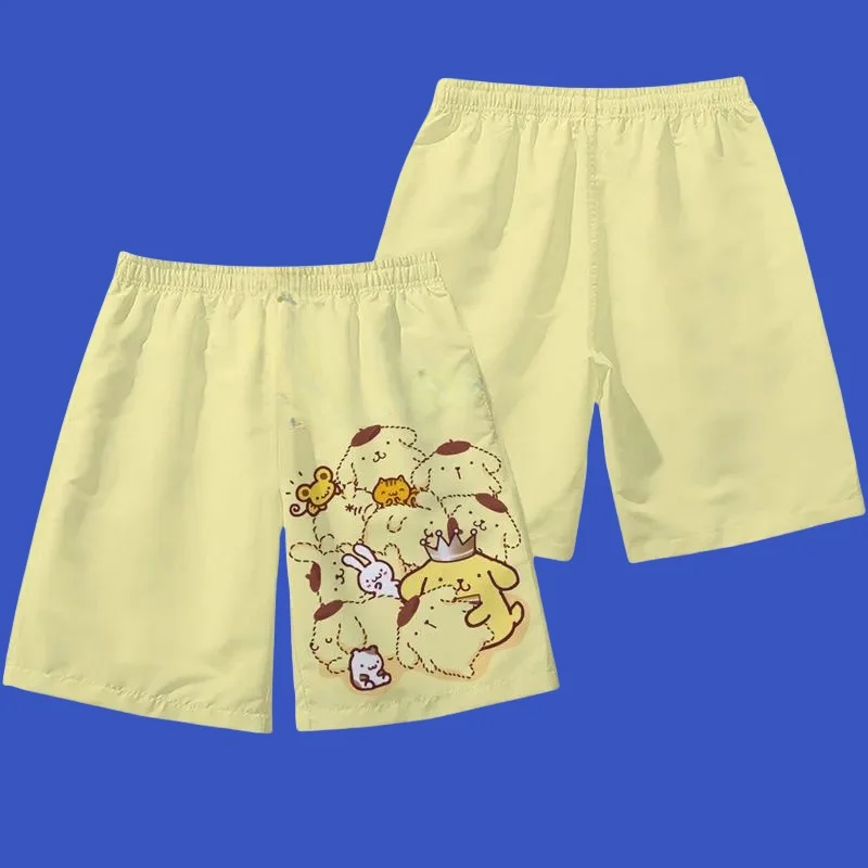 

MOTO-Shorts, children's cute cartoon beach shorts, summer fashionable beach clothing, casual daily wear