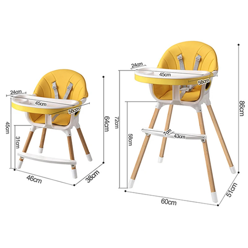 Baby High Chair Multi-Function Children\'s Dining Table Infant Stool for Kids Booster Seats Adjustable Height Toddler