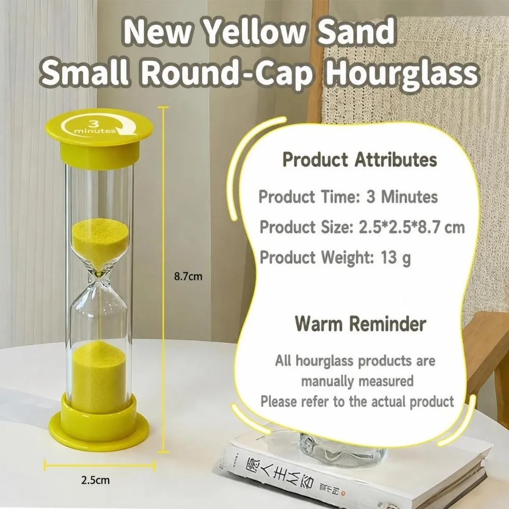 Multiple Durations Sand Timer 1/2/3/5/10 Minutes 30 Second Sand Clock Plastic Multicolor Plastic Hourglass Kitchen Cooking