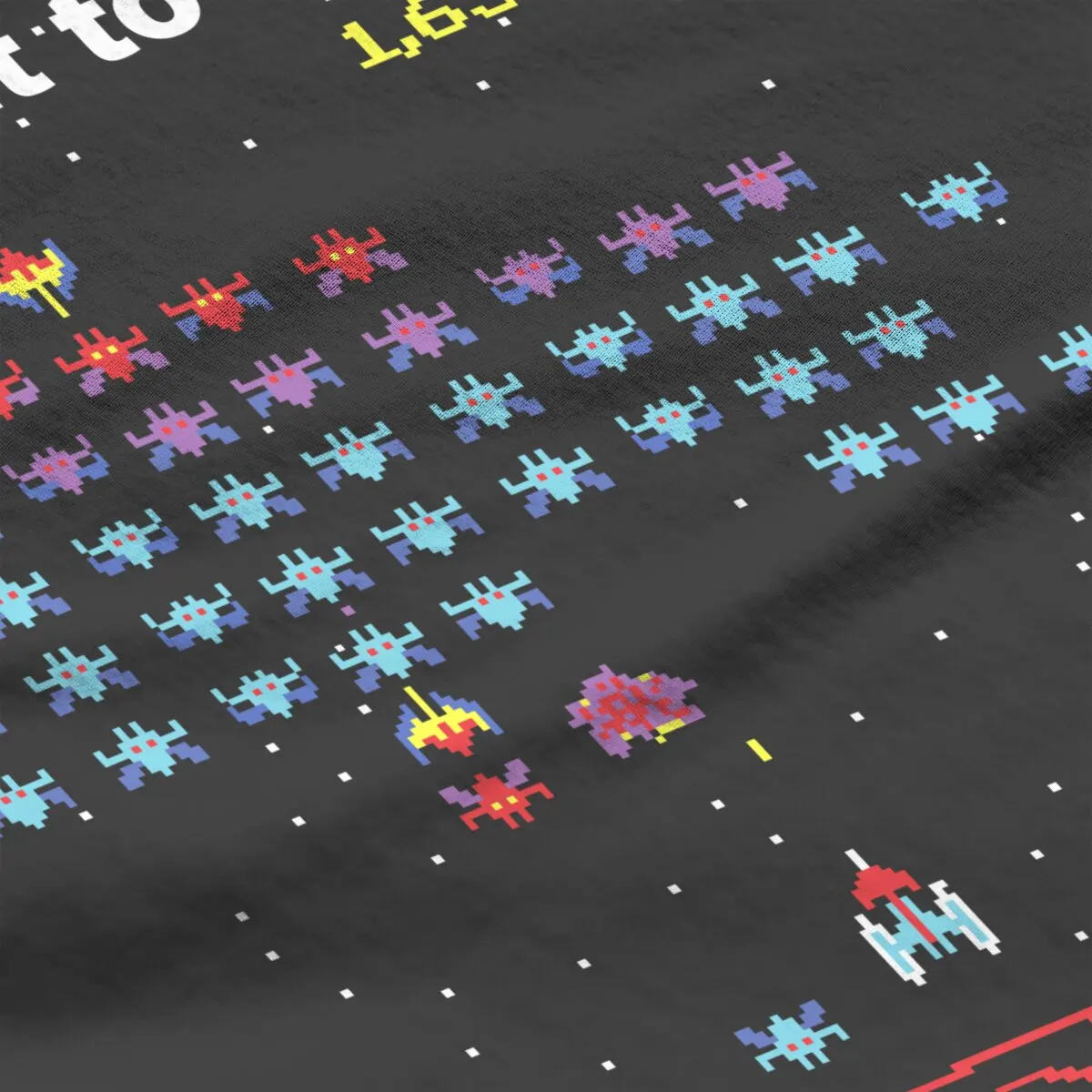 Mod.01 Arcade Galaga 1981 Space Invaders Video Game Juego Retro Vintage 80s Gaming Console Aliens 8-Bits Gamer T Shirt for men