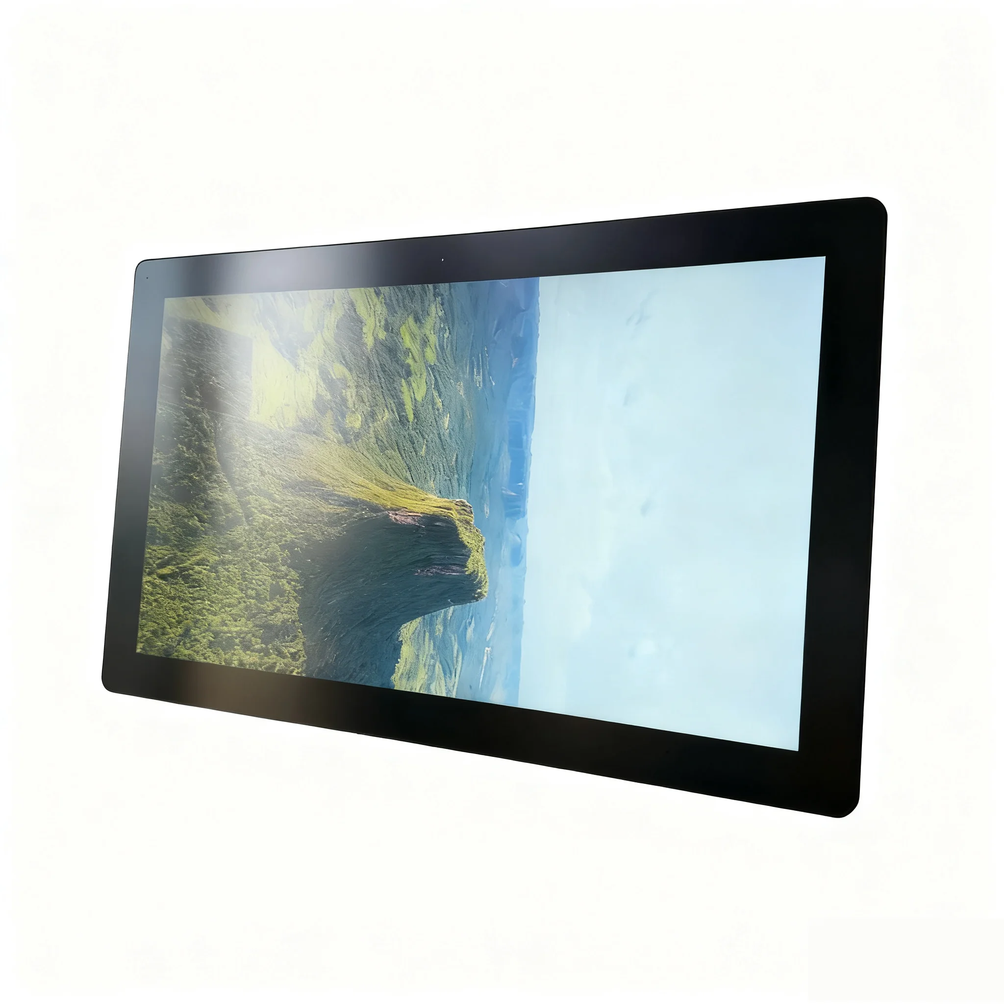 27 Inch IPS Industrial Desktop 1500nits High Brightness Outdoor Waterproof Wall Mounted SDI LCD Monitor Black 68% Wide