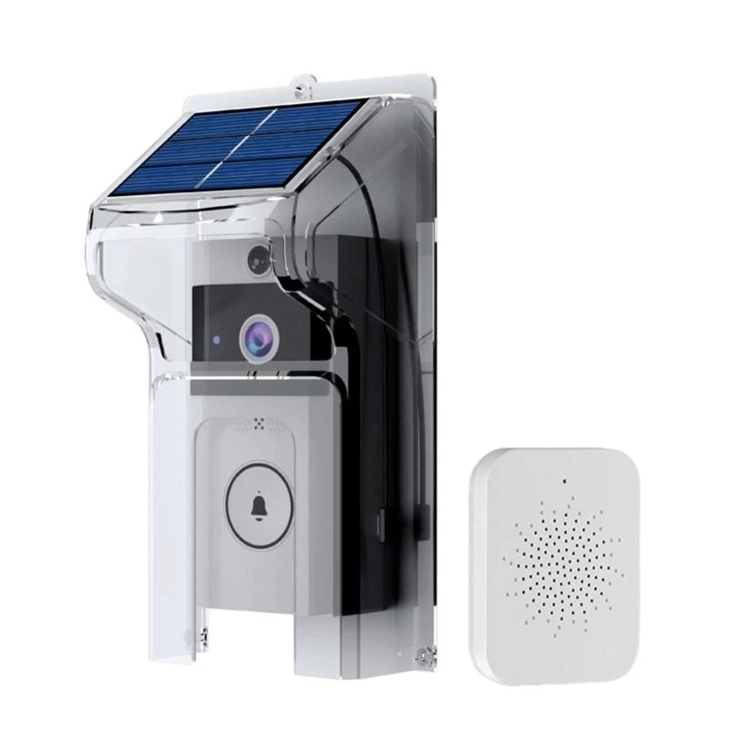 W89C Zwei -Wege -Sprachstürtüren- und Solar -Ladebereich Regenbedeckung Beschützer