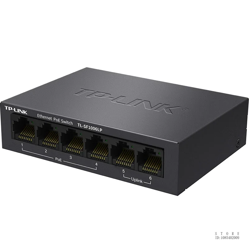 TP-Link TL-SF1006LP 6 Port Fast Ethernet 10/100Mbps PoE Switch 4 PoE+ Ports @41W Plug & Play Sturdy Metal Network Switch