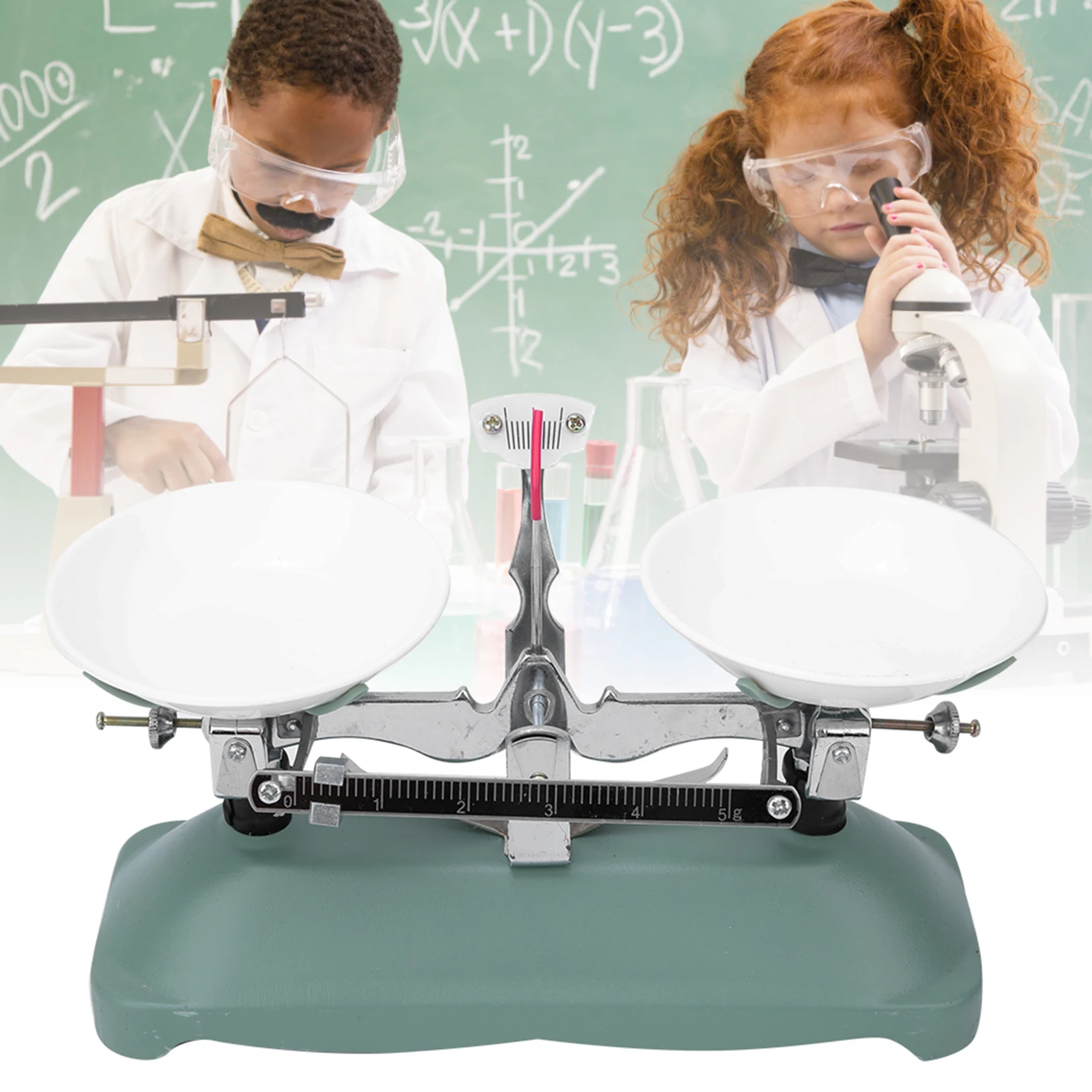 

Mechanical Balance Scale Tray with Weight Kit Chemistry Physical Experiment Accessory Physics Teaching Tool Teaching Equipment
