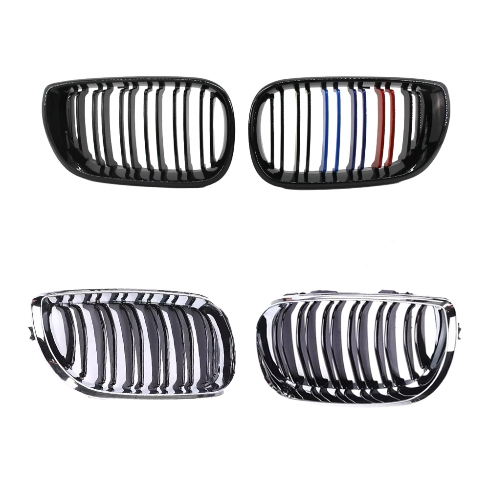 51137030545 511370305456 Car Front Bumper Kidney Grille for BMW 3 Series E46 4-door Facelift 2002-2006