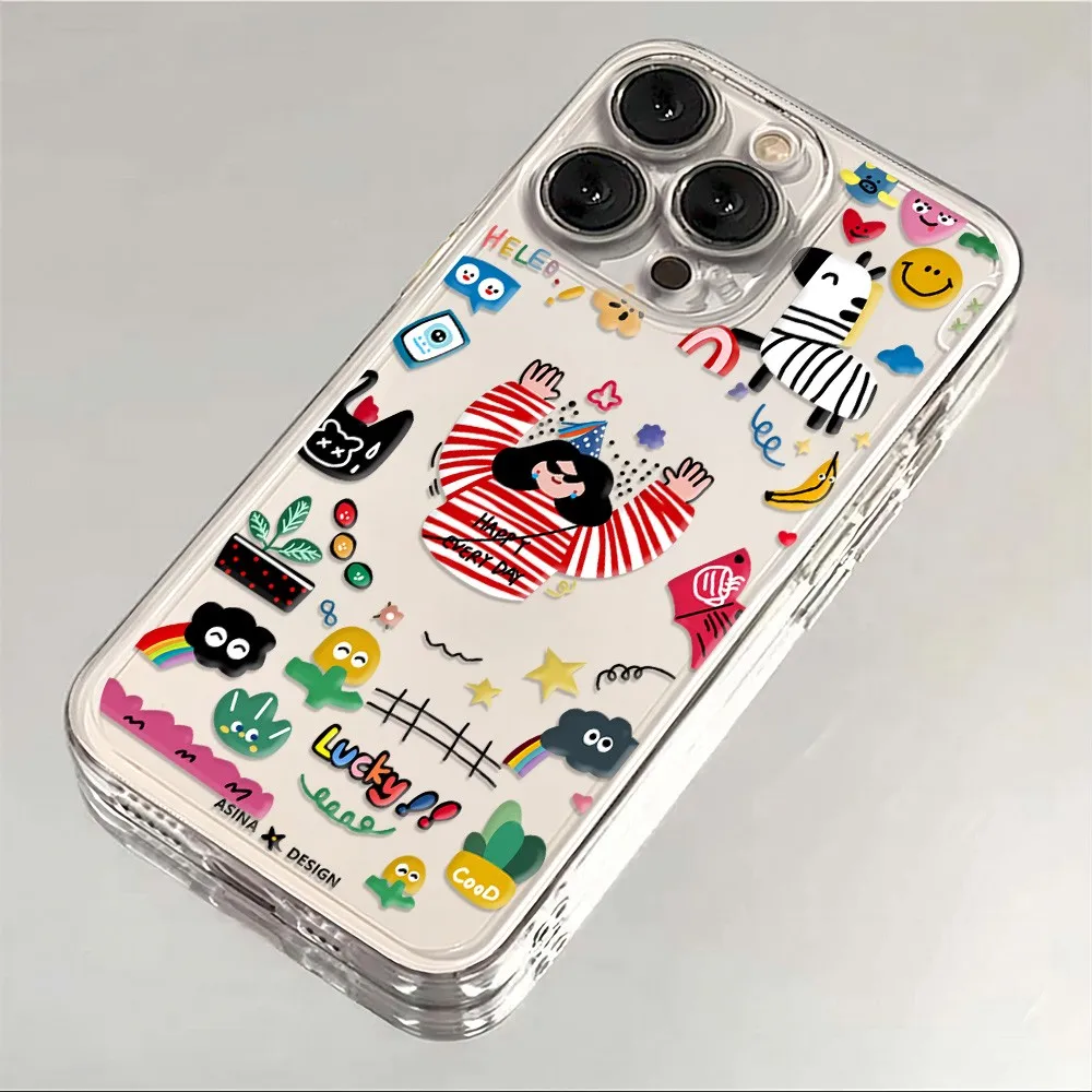 Fashion Cute Girl Happy Hour Phone Case For Xiaomi Redmi Note 15C 14 13 12 12S 12C 11 10 10C 13C 10s A2 A3 Pro Plus 4G 5G Cover