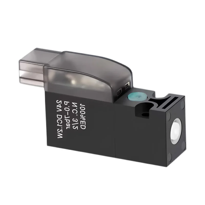 High Frequency Miniature Solenoid Valve 10mm Air Valve 30Hz 24V 2-Position 3-Way Control Valve AC220V 12V  Vacuum Valve Durable