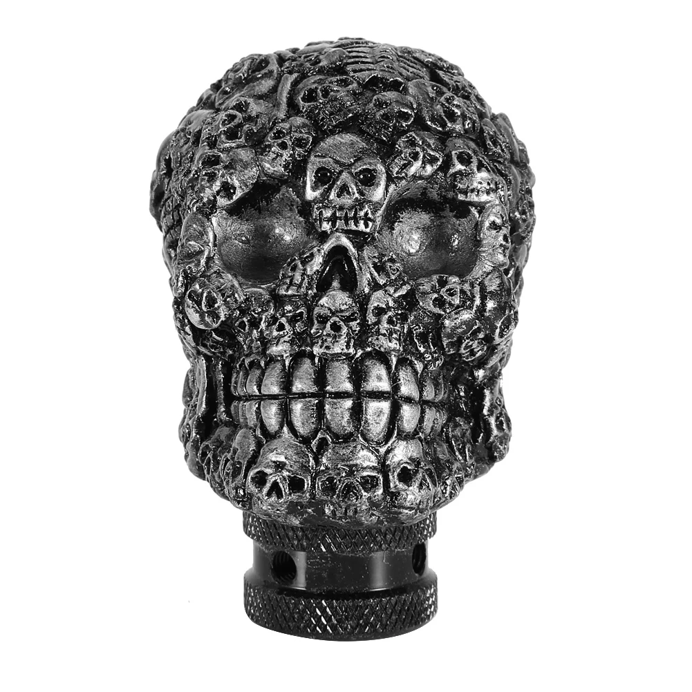 Skeleton Skull Car Modified Manual Gear Shift Knob Stick Lever Shifter Universal Skull Shape Head Shift Knob Car Accessories