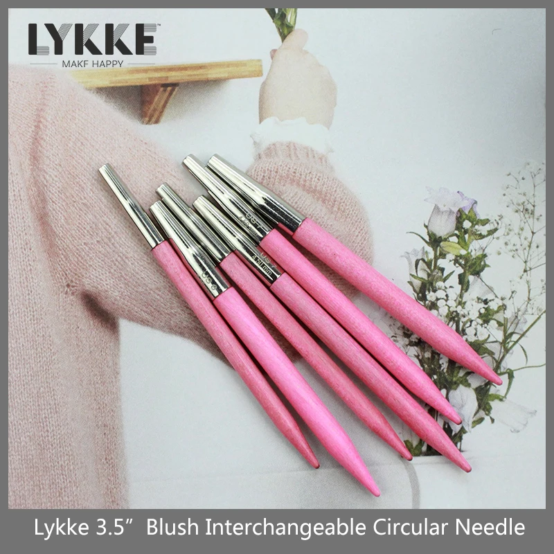 LYKKE Blush 3.5\'\'/7cm Interchangeable Knitting Needles Tip