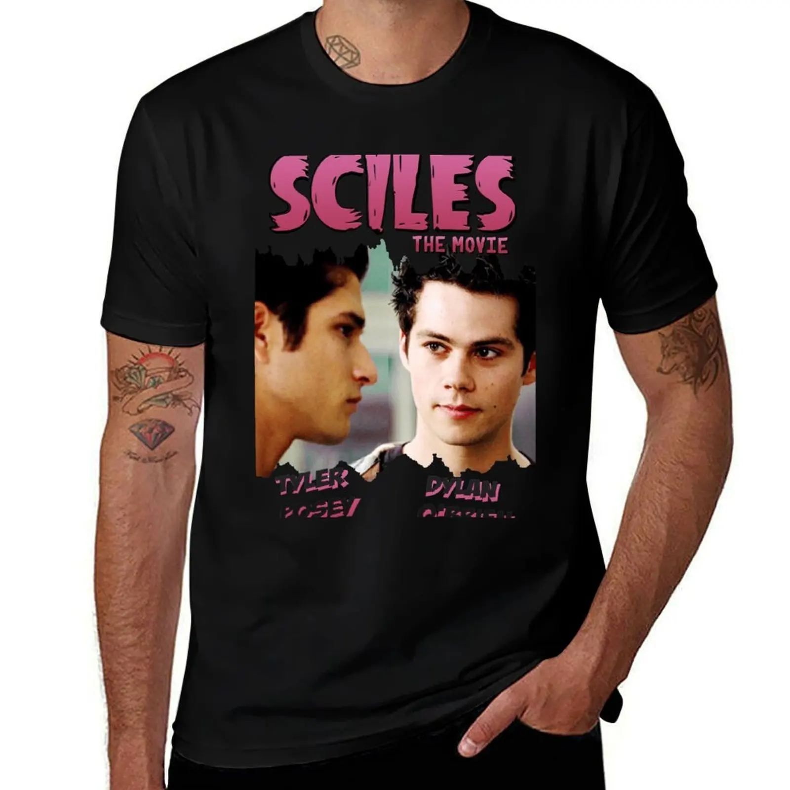 Teen Wolf Old Comic Ship [Sciles] T-Shirt Large Size Casual Short Sleeve Top