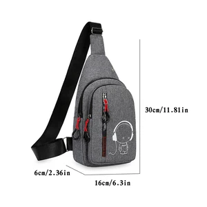 Crossbody Herren -Crossbody -Tasche, Rucksack mit dem Radfahren, Männerumhängetasche, lässige Mode, Nova, 2024 10 Cueca Koreanisch der Hauptverkäufe - №9