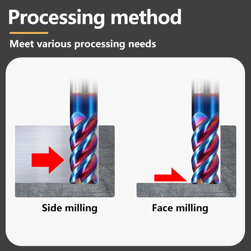 EiMoGe Moinho de topo de raio de canto CNC R Bullnose Cutter Ferramenta de roteador de metal de aço de carboneto de tungstênio 3 4 flautas Usinagem de superfície