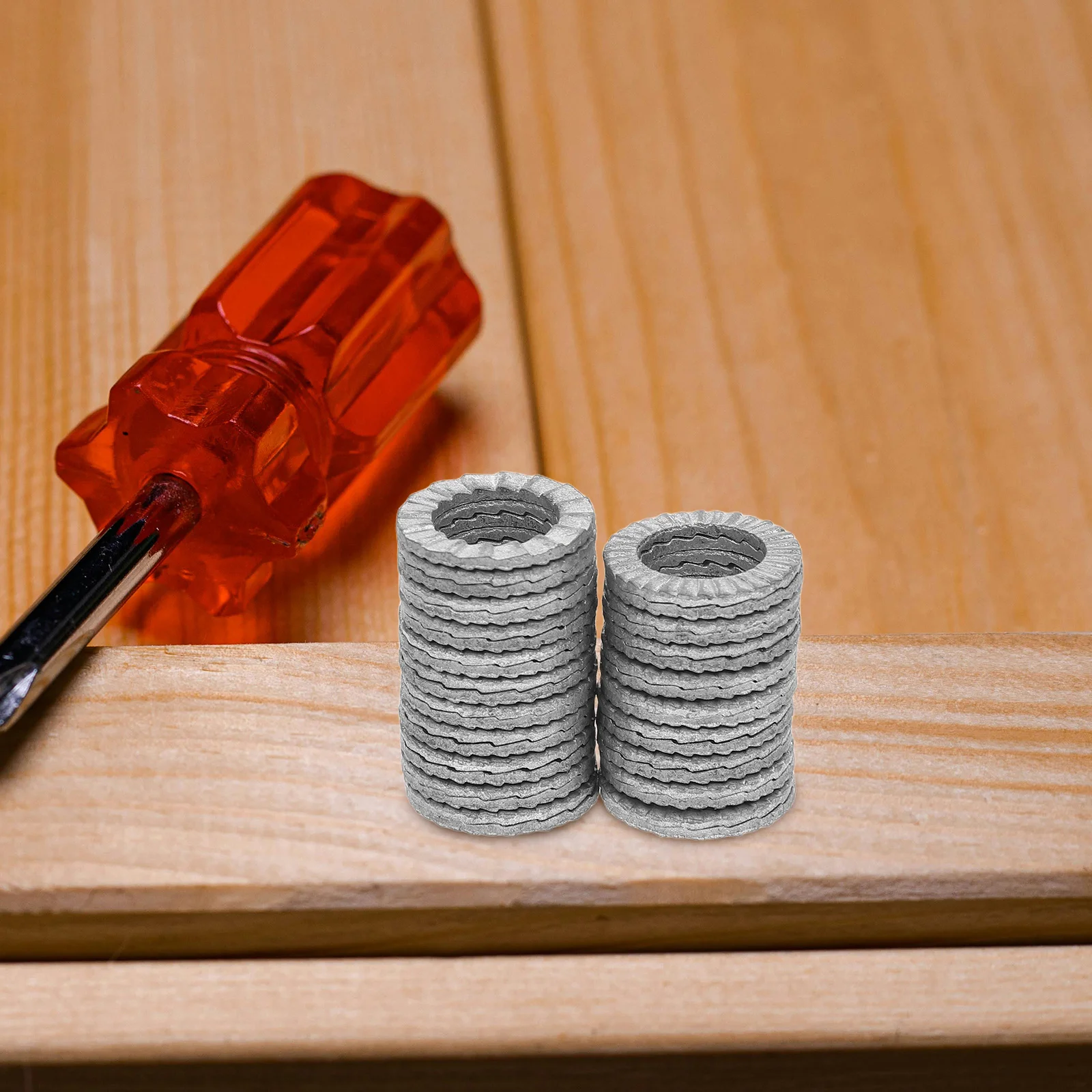 

20pcs Wedge Locking Washers M10 Heavy Duty Anti-Loose Bolts Screws Manganese Steel Industrial Fit Silver Hardware