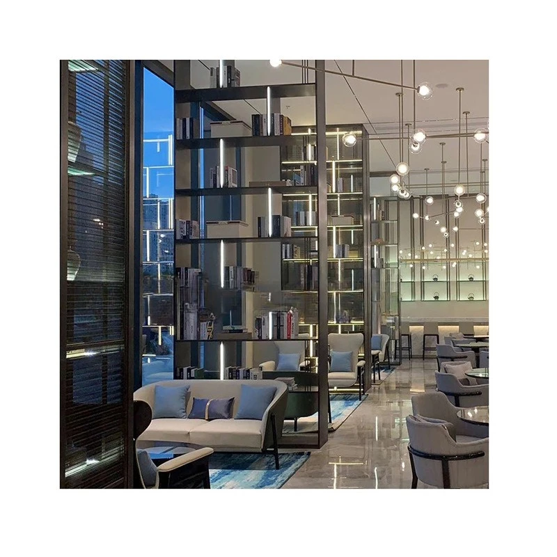 

Hotel, clubhouse, stainless steel, display stand, display
