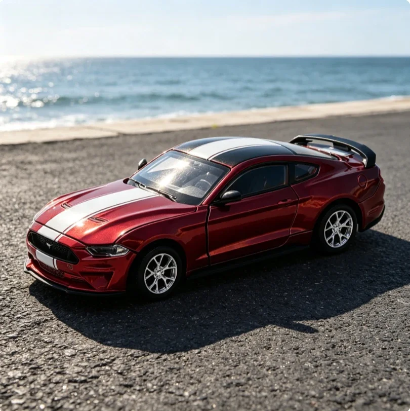 Genuine 1:42 Mustang GT Alloy Car Model Assembled Detachable Racing 4WD Alloy diacast cast car model rebound toy