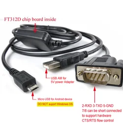 FTDI FT312D micro USB tipo C cavo RS232 Free Driers OTG gratuito per strumenti intelligenti dispositivo Android