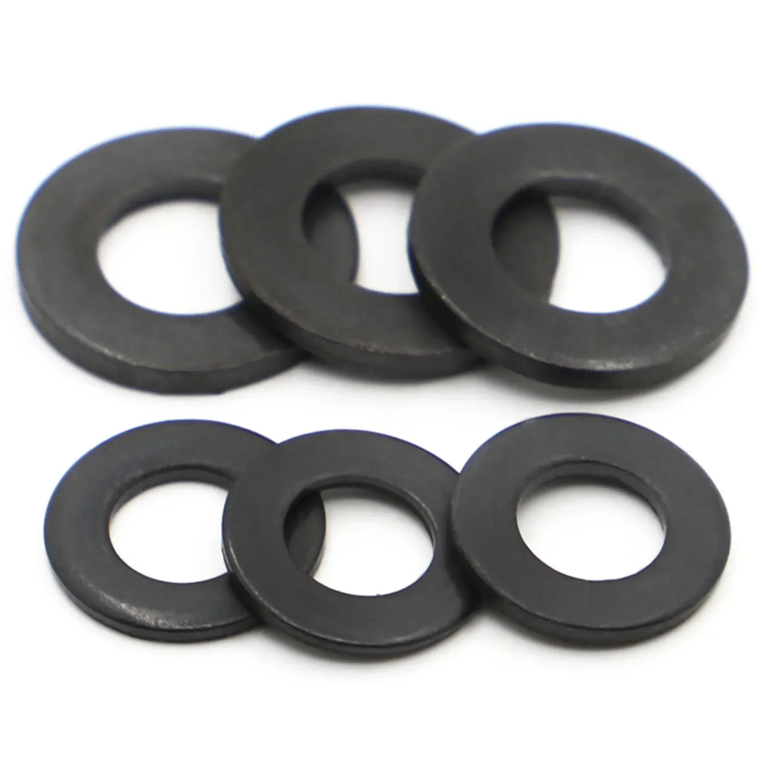 M2 M2.5 M3 M3.5 M4 M5 M6 M8 M10 M12 M14 M16 M18 M20 M24 GB97 DIN125 Black Grade 8.8 Carbon Steel Plain Gasket Flat Washer